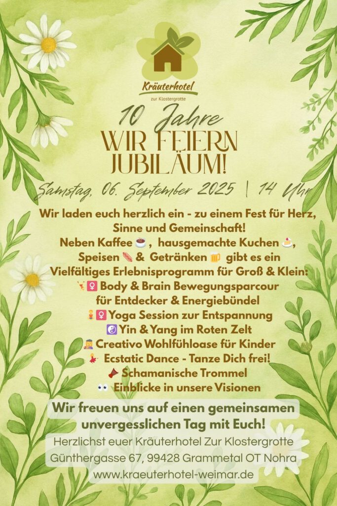 Das Kräuterhotel feiert 10-jähriges Jubiläum