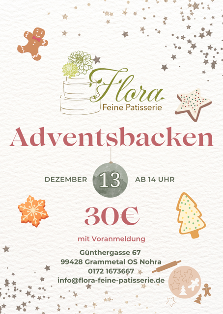 Adventsbacken 13. Dezember - Flyer